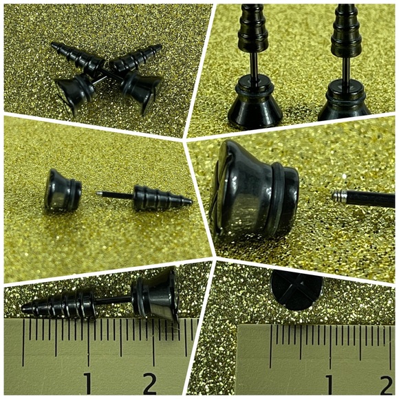 7 Pair Stainless Steel Earrings Unisex